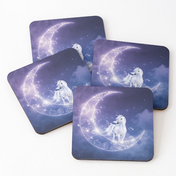 Item preview, Half Moon Mystical Unicorn Fantasy designed and sold by Chippychips1.