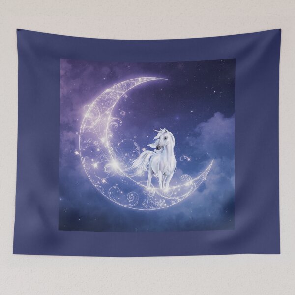 Item preview, Half Moon Mystical Unicorn Fantasy designed and sold by Chippychips1.