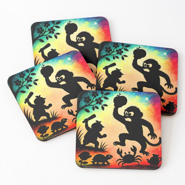 Item preview, Japanese Folktale Kagee Monkey Crab designed and sold by KageArt-Studio.