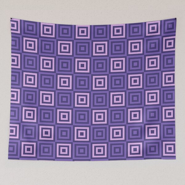 Item preview, Purple Rectangle Chequered Squares  - Abstract Geometric Shape Pattern - Bridal Shower Gifts designed and sold by RoyalStarsPatts.