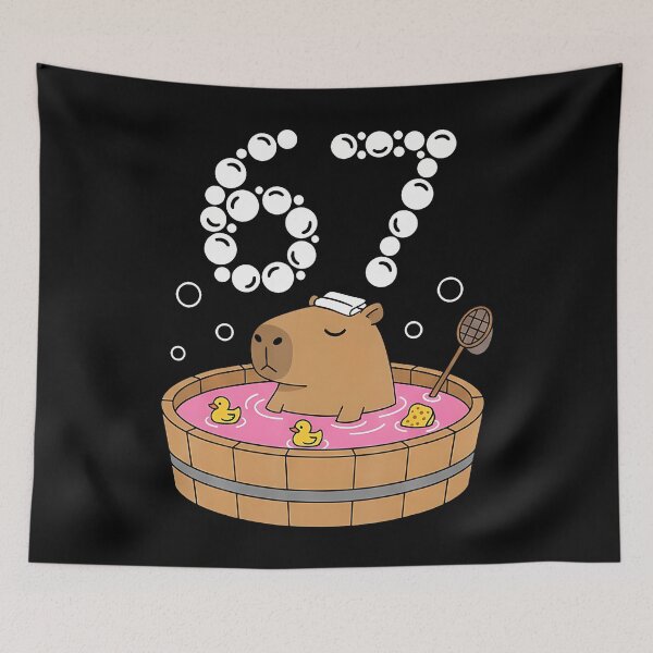Item preview, Chill Bath Tub Capybara Sauna 67 Relaxed Animal Funny Six designed and sold by pfanodlnazb.