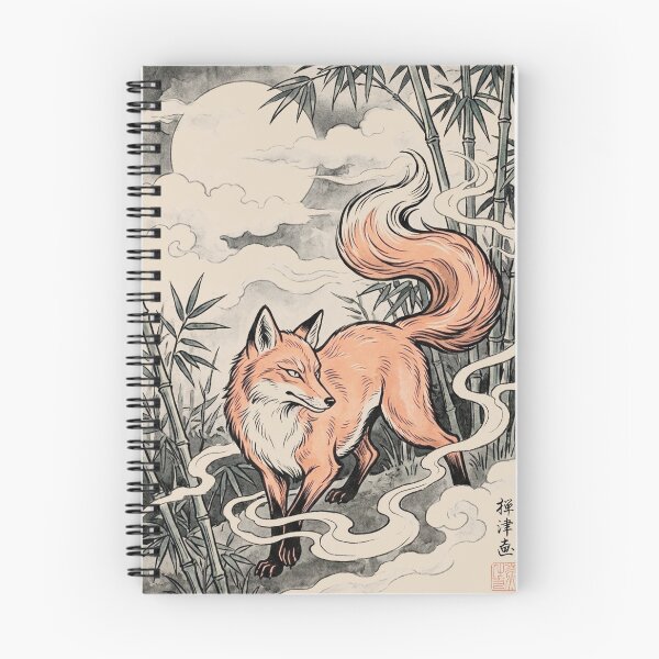 Item preview, Ukiyo-e Kitsune Fox Japanese Woodblock Print | Vintage Edo Period Nature Engraving Art designed and sold by Doug0276.