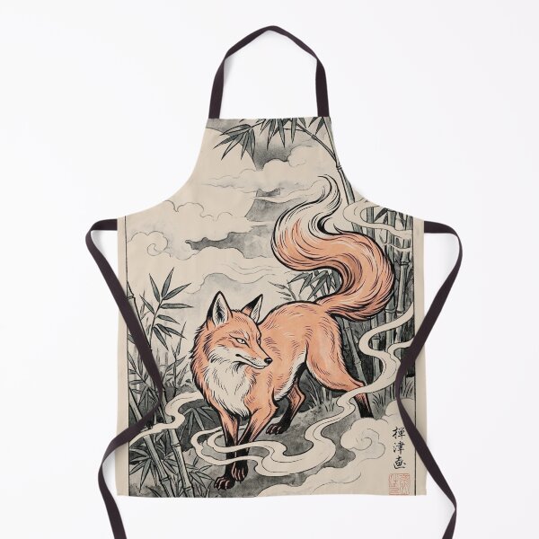 Item preview, Ukiyo-e Kitsune Fox Japanese Woodblock Print | Vintage Edo Period Nature Engraving Art designed and sold by Doug0276.