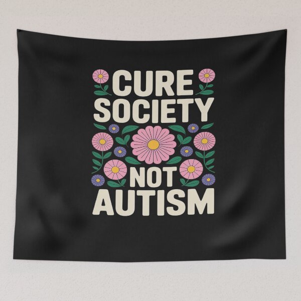 Item preview, Cure Society Not Autism Awareness Floral Acceptance SPED designed and sold by Bstilablhot.