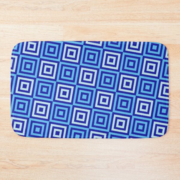Item preview, Blue CheckerBoard Rectangle Square  - Abstract Geometric Shape Pattern - Christmas Gifts designed and sold by RoyalStarsPatts.