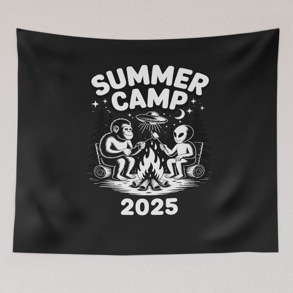 Item preview, Cute Best Summer Camp 2025 Crew Alien Bigfoot Camping Squad designed and sold by Bstilablhot.