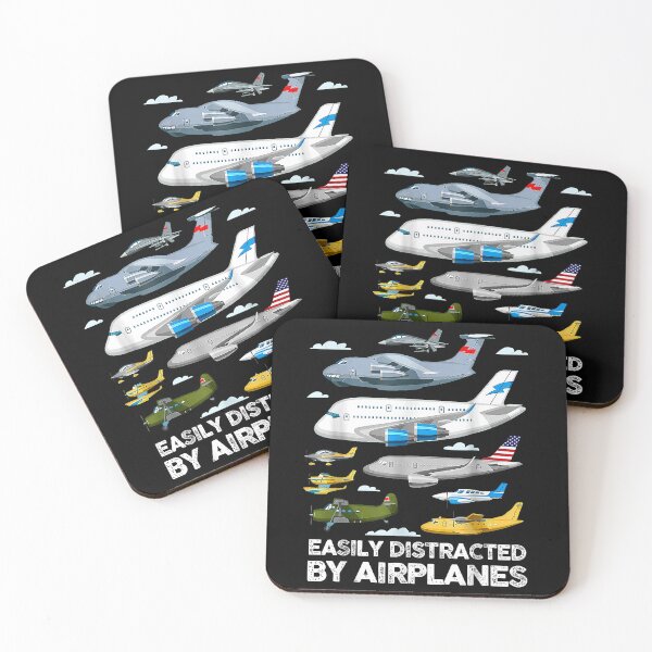 Item preview, Easily Distracted By Airplanes Aviation Enthusiast designed and sold by MerchDeviant.