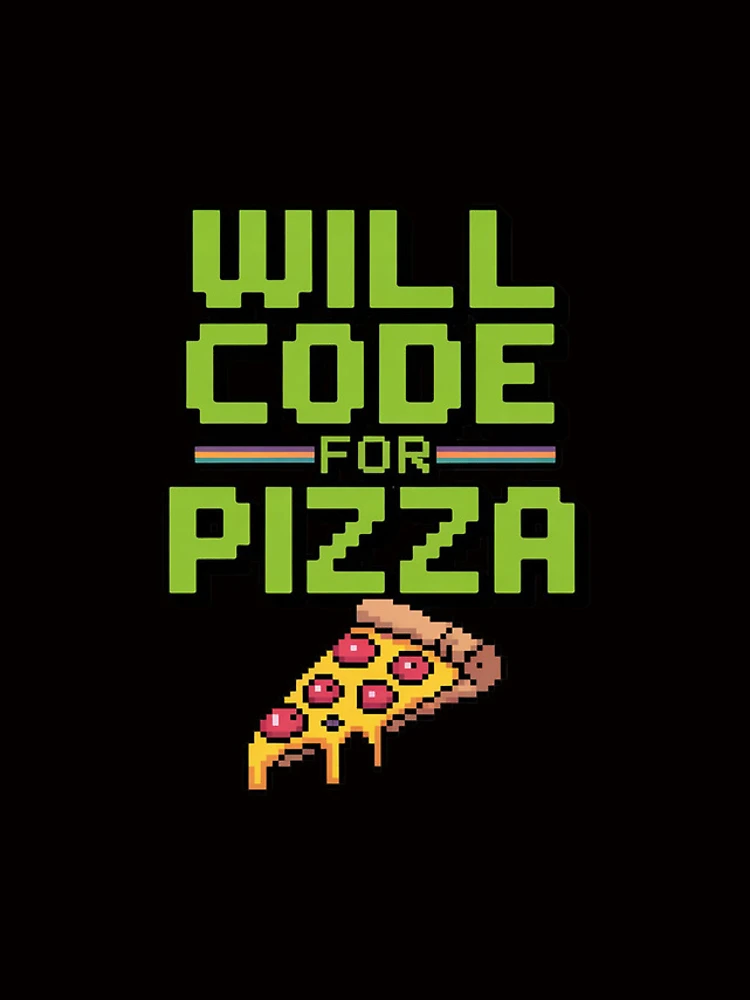 Thumbnail 4 von 4, iPhone-Hülle, Will Code For Pizza Computer Programming Coding Coder designt und verkauft von BotboutiquePre.