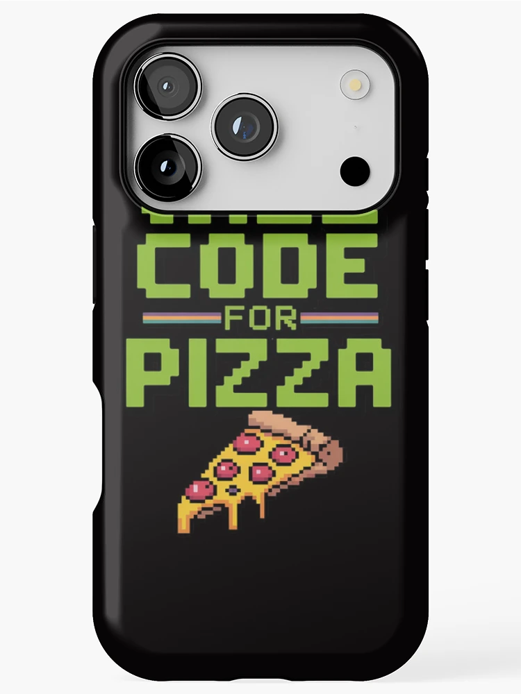 Thumbnail 1 von 4, iPhone-Hülle, Will Code For Pizza Computer Programming Coding Coder designt und verkauft von BotboutiquePre.