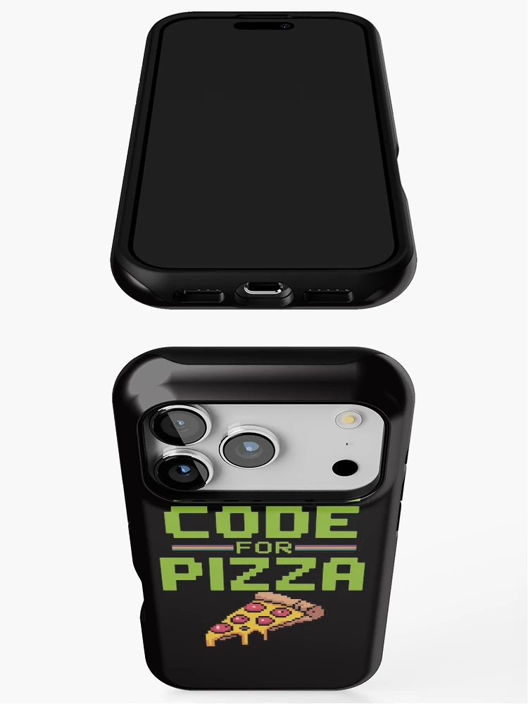 Thumbnail 3 von 4, iPhone-Hülle, Will Code For Pizza Computer Programming Coding Coder designt und verkauft von BotboutiquePre.
