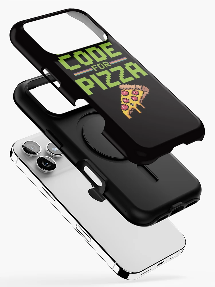 Thumbnail 2 von 4, iPhone-Hülle, Will Code For Pizza Computer Programming Coding Coder designt und verkauft von BotboutiquePre.