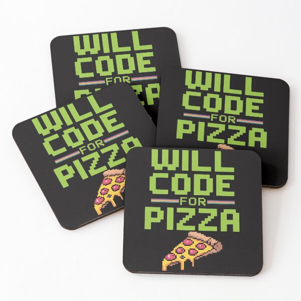 Artikelvorschau, Will Code For Pizza Computer Programming Coding Coder entworfen und verkauft von BotboutiquePre.