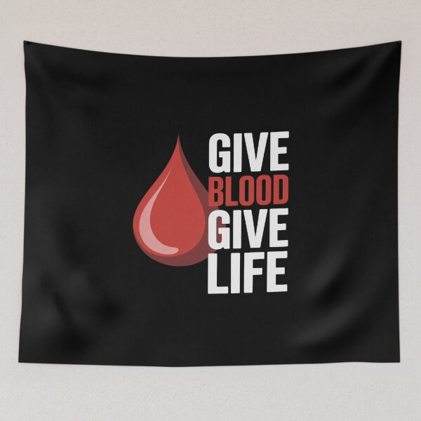 Item preview, Give Blood Give Life - Voluntary Blood Donation Awareness designed and sold by imsamaharem.
