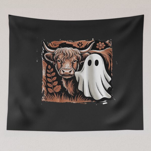 Item preview, Cute Fall Highland Cow Ghost Halloween Spooky for Men Women designed and sold by Bstilablhot.