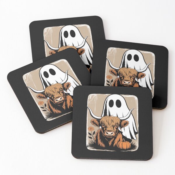 Item preview, Cute Fall Highland Cow Ghost Spooky Season Funny designed and sold by Bstilablhot.