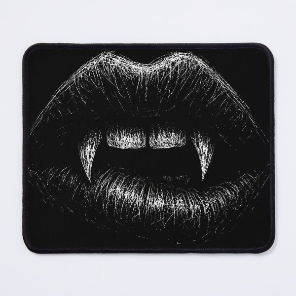 Item preview, Vampire Fangs Mouth – Dark Gothic Scratch Art designed and sold by Mortisigil.