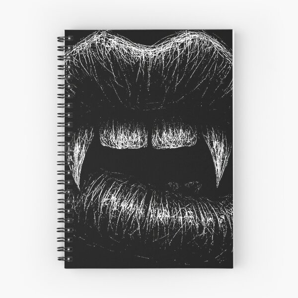 Item preview, Vampire Fangs Mouth – Dark Gothic Scratch Art designed and sold by Mortisigil.