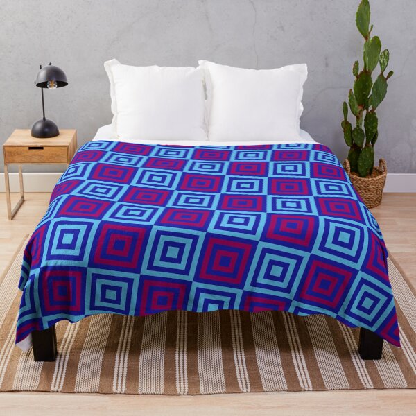 Item preview, Blue Purple Checkerboard Squares  - Abstract Geometric Shape Pattern - Dads Day Gifts designed and sold by RoyalStarsPatts.