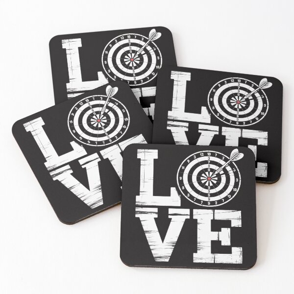 Item preview, Darts Bullseye Board Arrows Game Scoreboard Target Love designed and sold by BotboutiquePre.