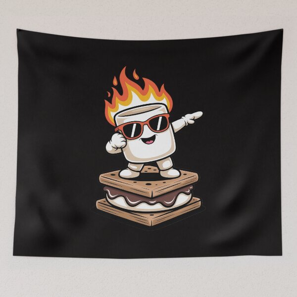 Item preview, Dabbing S'mores Smores Roasting Marshmallow Camping Bonfire designed and sold by BotboutiquePre.