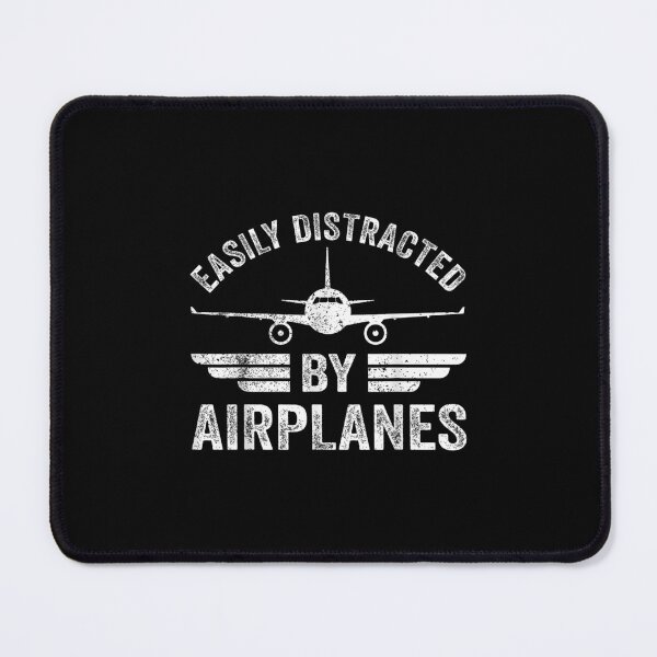Item preview, Easily Distracted By Airplanes Aviation Humor Pilot Gift designed and sold by MerchDeviant.