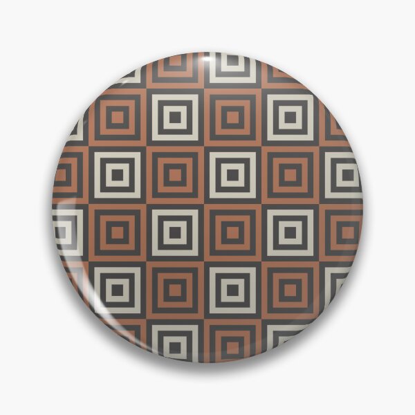 Item preview, Retro Brown Checkered Sqaure  - Abstract Geometric Shape Pattern - Gift Ideas designed and sold by RoyalStarsPatts.