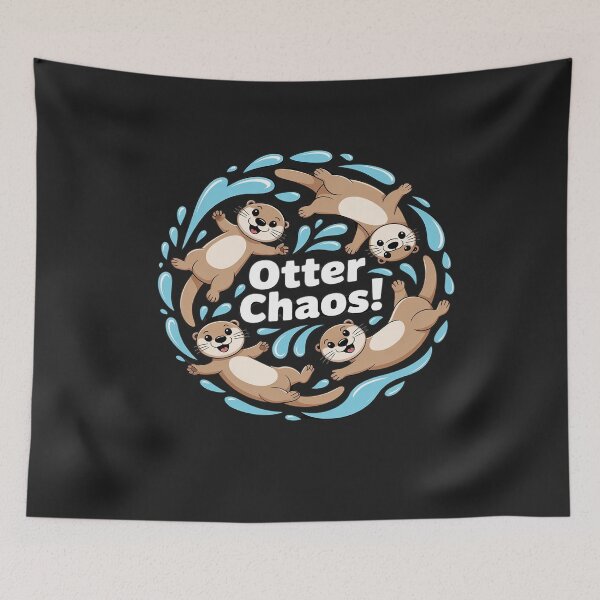 Item preview, Cute Otter Sleeping Otter Mess Otter Chaos designed and sold by Bstilablhot.
