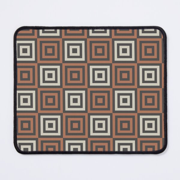 Item preview, Retro Brown Checkered Sqaure  - Abstract Geometric Shape Pattern - Gift Ideas designed and sold by RoyalStarsPatts.