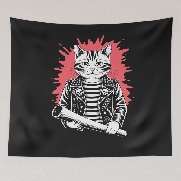 Item preview, Cute Punk CAT for Cats Lovers - Music & Cat's RETRO 70s 80s designed and sold by Bstilablhot.