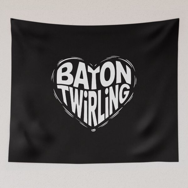 Item preview, Cute Baton Twirling Heart Lover Gift Twirler Love Gifts designed and sold by BotboutiquePre.