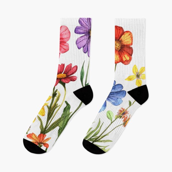 Item preview, Happy Flower Garden Watercolor-Inspired Joyful Design Art  designed and sold by DEC02.