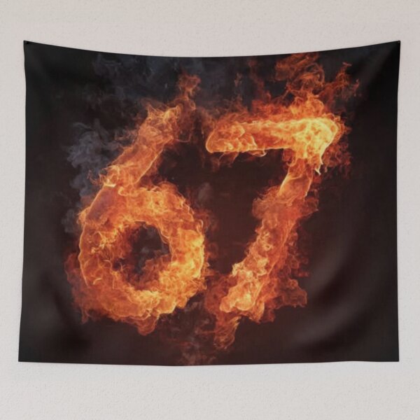 Item preview, 67 six seven fire flames designed and sold by Pedro  Fart Faced McGee.