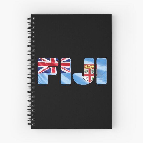 Item preview, FIJI - Flag Flying in Wind cut to Letters Souvenir Sticker Shirt designed and sold by Adam Gormley.