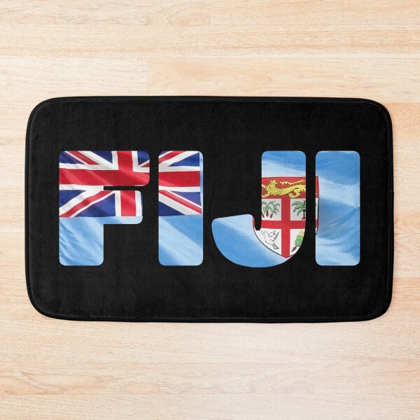 Item preview, FIJI - Flag Flying in Wind cut to Letters Souvenir Sticker Shirt designed and sold by Adam Gormley.