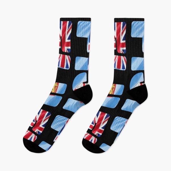 Item preview, FIJI - Flag Flying in Wind cut to Letters Souvenir Sticker Shirt designed and sold by Adam Gormley.