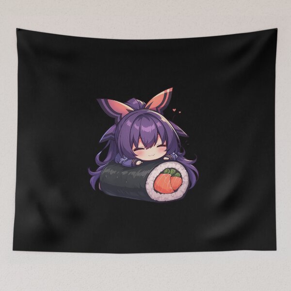 Item preview, Tohka Yatogami Date A Live Anime Girl Kawaii Chibi Sushi Roll designed and sold by CarlosBender.