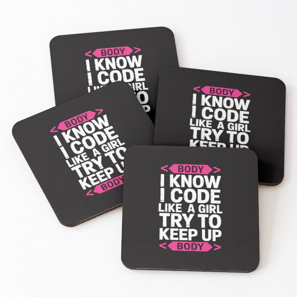Item preview, Computer Programming Gift I Know I Code Like A Girl Try Keep designed and sold by margaridroso.