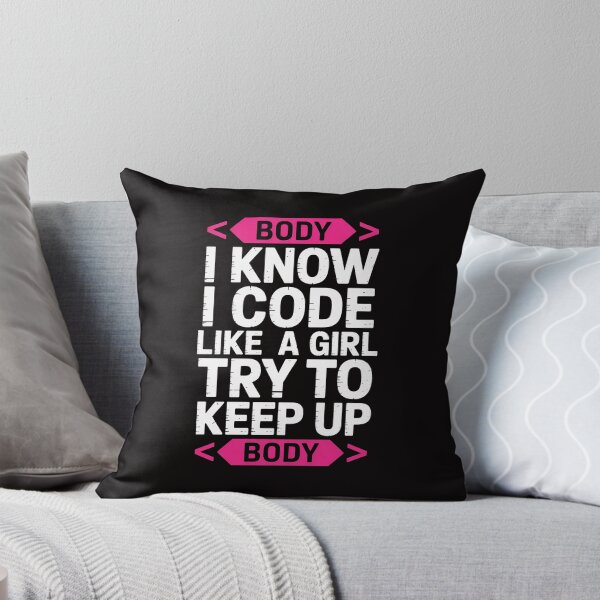 Item preview, Computer Programming Gift I Know I Code Like A Girl Try Keep designed and sold by margaridroso.