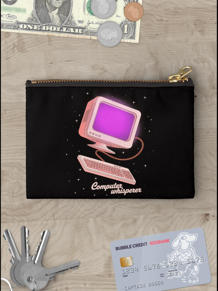 Thumbnail 3 of 4, Zipper Pouch, Computer Whisperer Coding Programming Programmer Coder designed and sold by margaridroso.