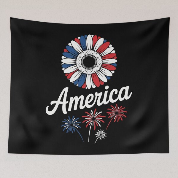 Item preview, America Sunflower 4th Of July Independence Day designed and sold by CruelShadesSt.