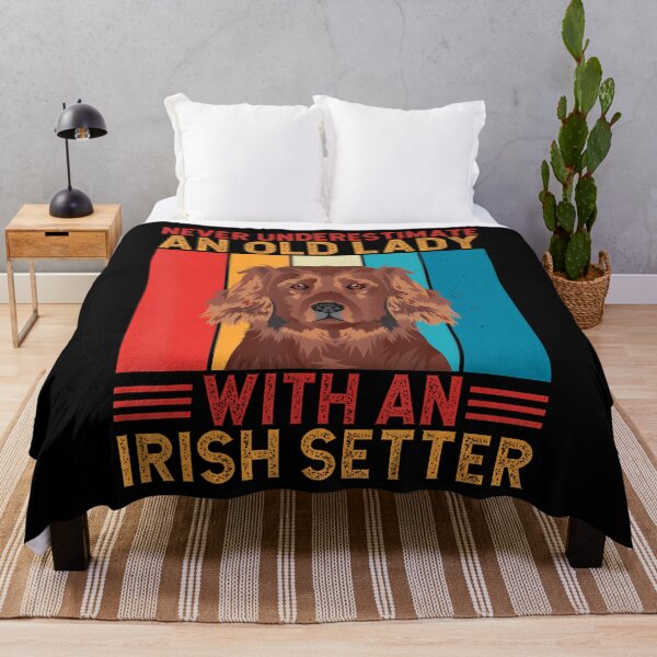 Item preview, Never Underestimate An Old Lady With An Irish Setter designed and sold by tornerkanuan.