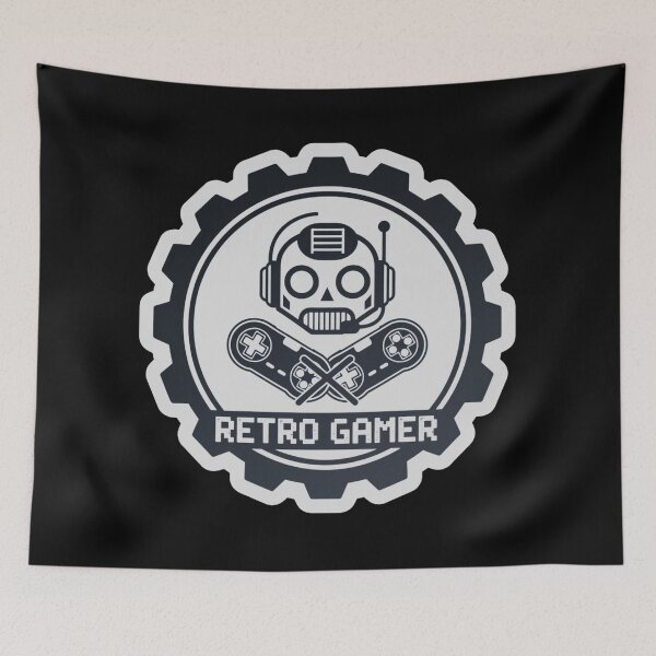 Item preview, Retro Gamer Robot Skull Gear designed and sold by MRMDesign90.