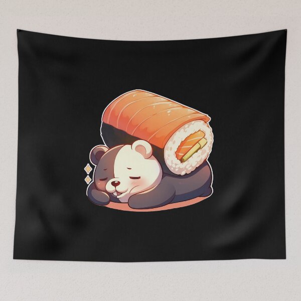 Item preview, Monokuma Danganronpa Chibi Kawaii Sushi Anime designed and sold by CarlosBender.