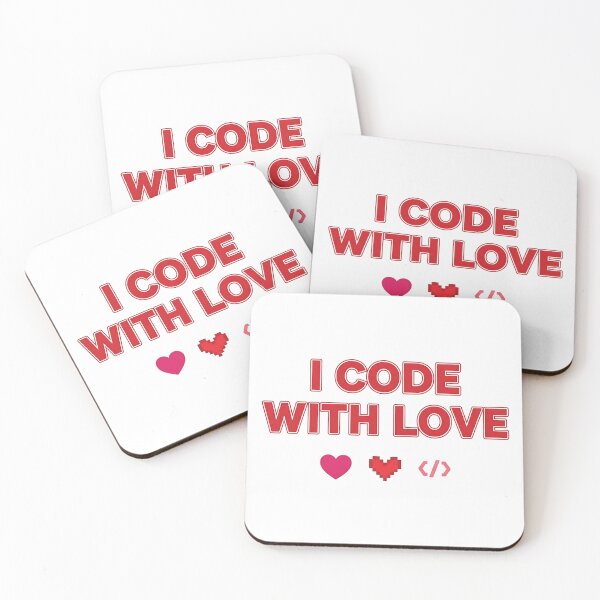 Item preview, I Code With Love – Valentine’s Day Computer Programmer T-Shirt designed and sold by Muzgle.