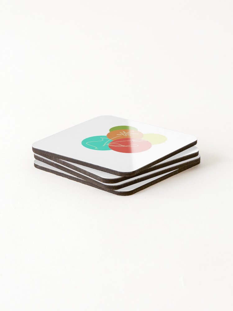 Thumbnail 4 of 5, Coasters (Set of 4), Abstract art designed and sold by Yooashop.