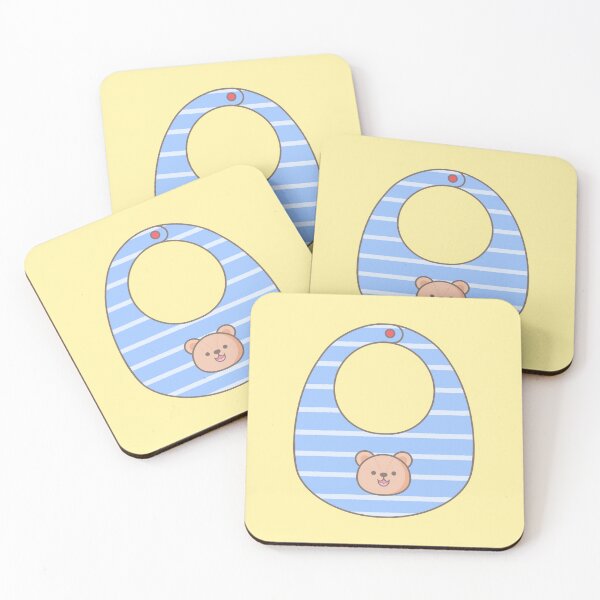 Item preview, Baby Shower Bliss cute brown teddy bear boy bib designed and sold by nuchz.
