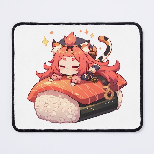 Item preview, Game Diona Genshin Impact Kawaii Chibi Sushi Cute Cat Girl Anime designed and sold by CarlosBender.
