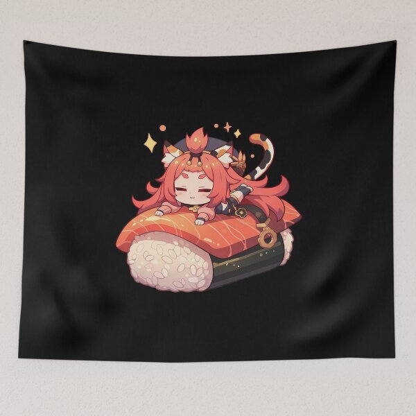 Item preview, Game Diona Genshin Impact Kawaii Chibi Sushi Cute Cat Girl Anime designed and sold by CarlosBender.