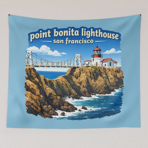 Item preview, Point Bonita Lighthouse, San Francisco designed and sold by Myra365Art.