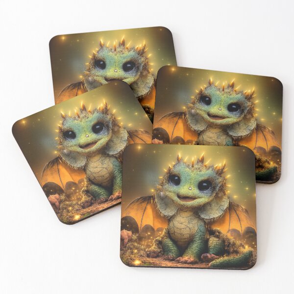 Item preview, Golden Ember Baby Dragon designed and sold by TheJoyfulPen.